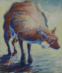 Fuchs, Öl auf Leinwand, 2009, 60 x 50 cm
